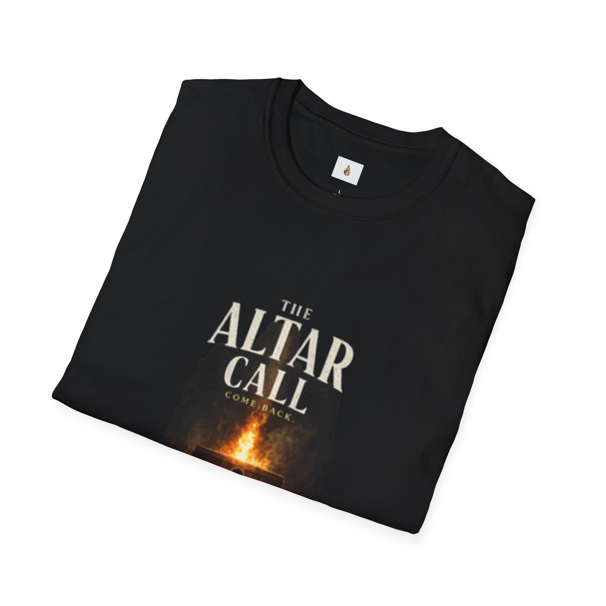 The Altar Call T-Shirt — "I Left, I Strayed, But God Called Me Back" Christian Faith Tee